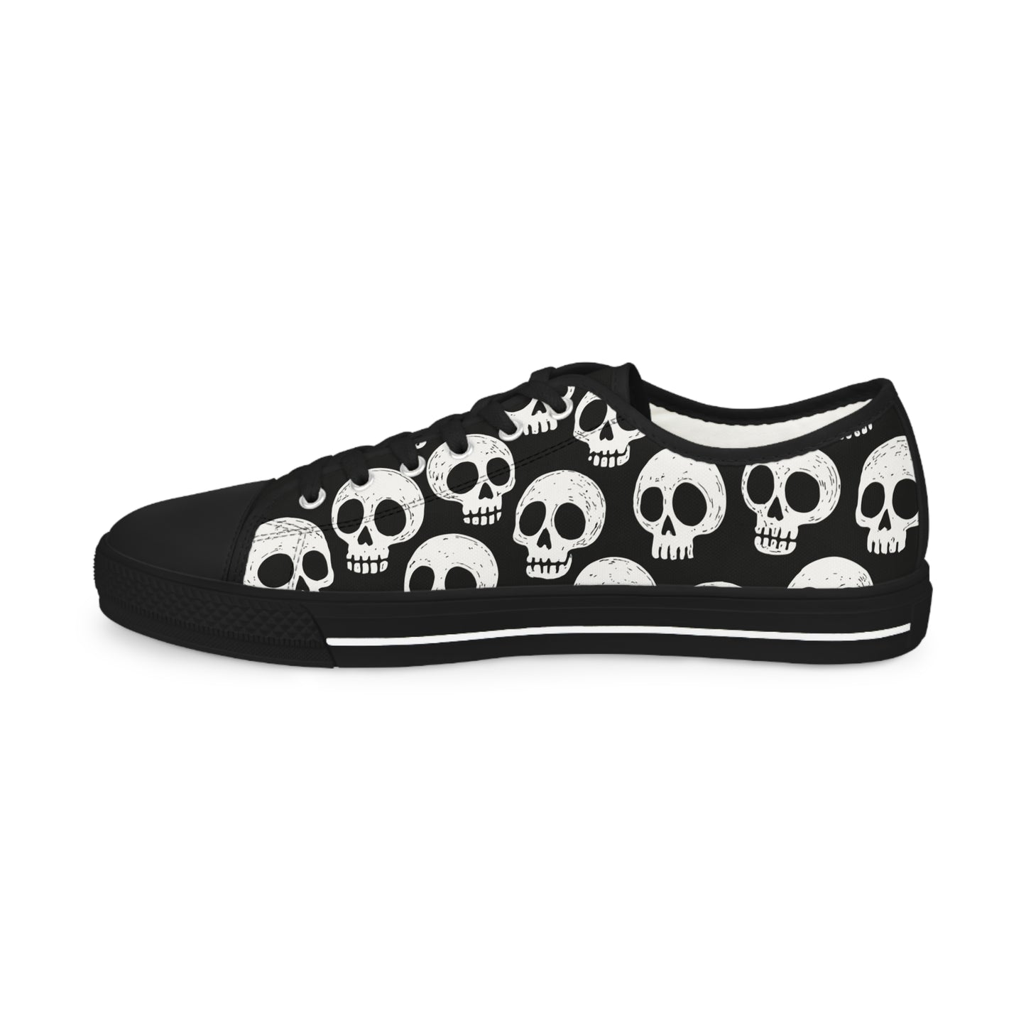 Skull Pattern - Baskets basses HOMME (noir ou blanc)