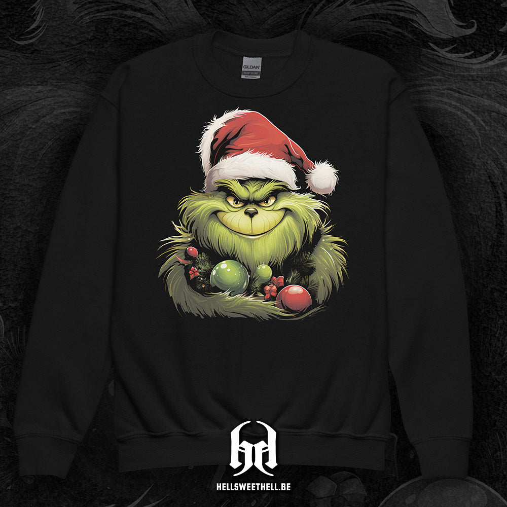 Le Grinch v2 - Pull de Noël enfants et adolescents