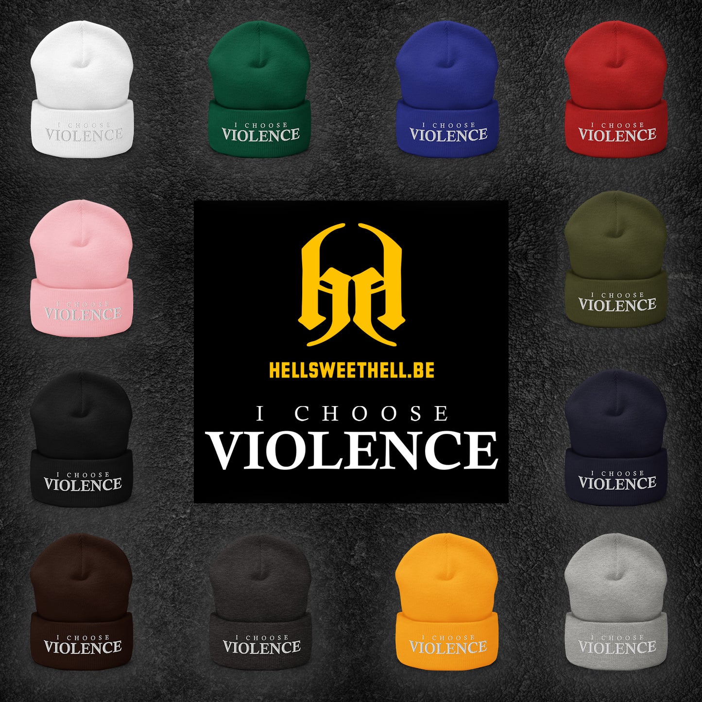 Je choisis la violence - Bonnet à Revers