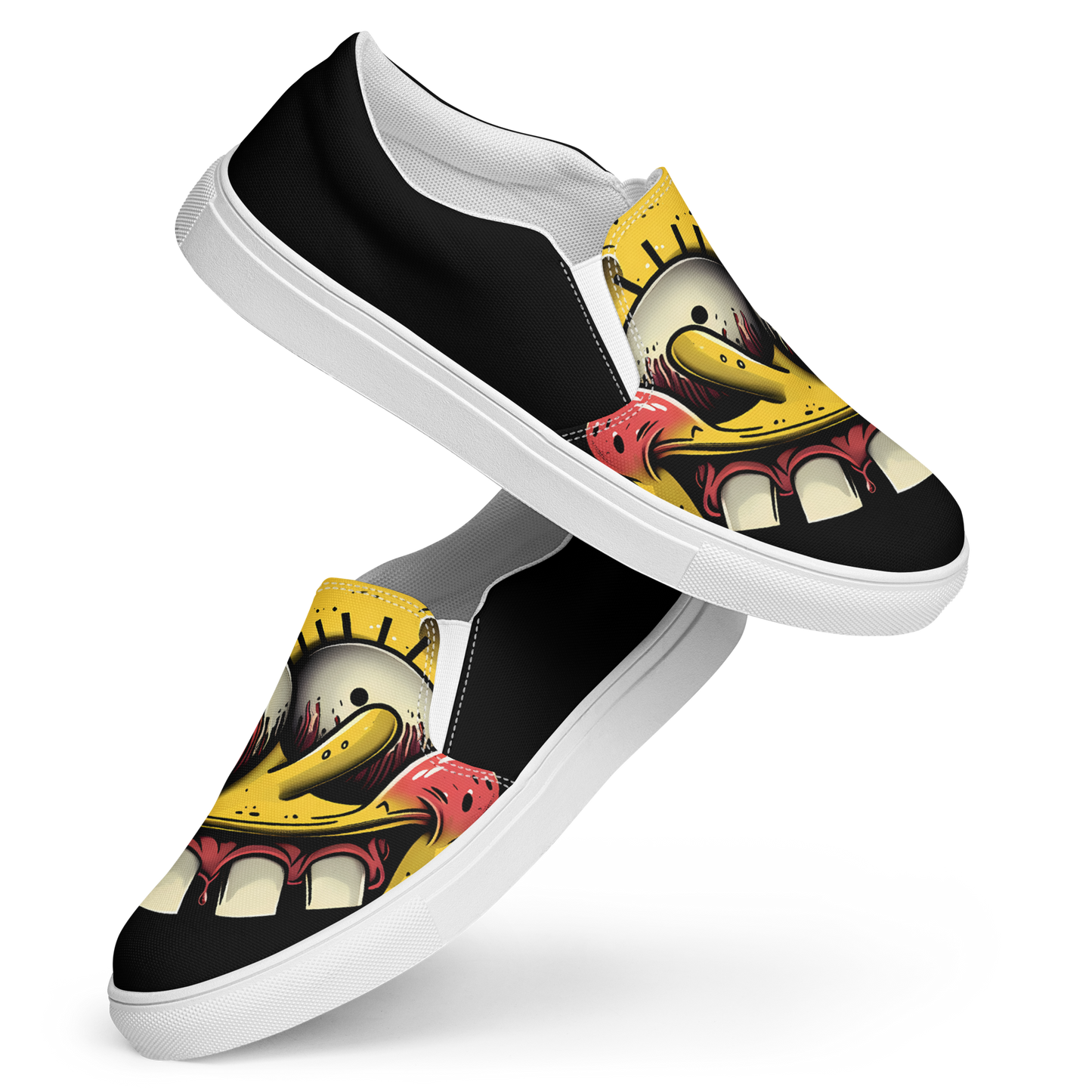 Square and completely crossed - WOMEN'S Slip-On (black or white)