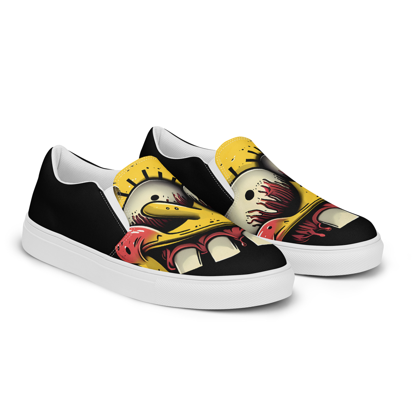 Square and completely crossed - WOMEN'S Slip-On (black or white)