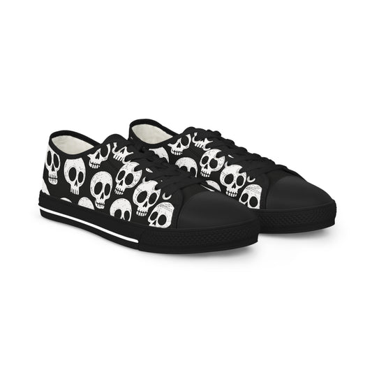 Skull Pattern - Baskets basses HOMME (noir ou blanc)