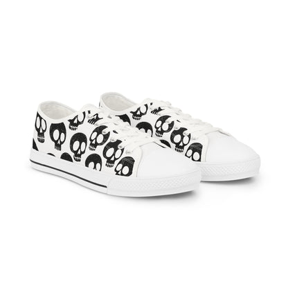 Skull Pattern - Baskets basses HOMME (noir ou blanc)