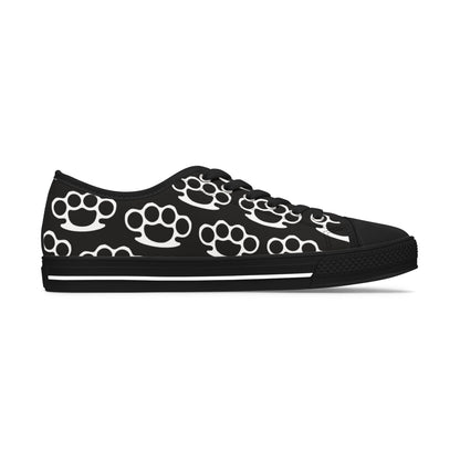 Knuckle Duster - WOMEN'S low-top sneakers (black or white)