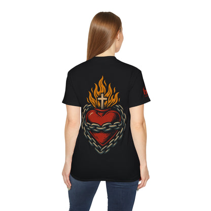 Coeur enchainé - T-shirt unisexe