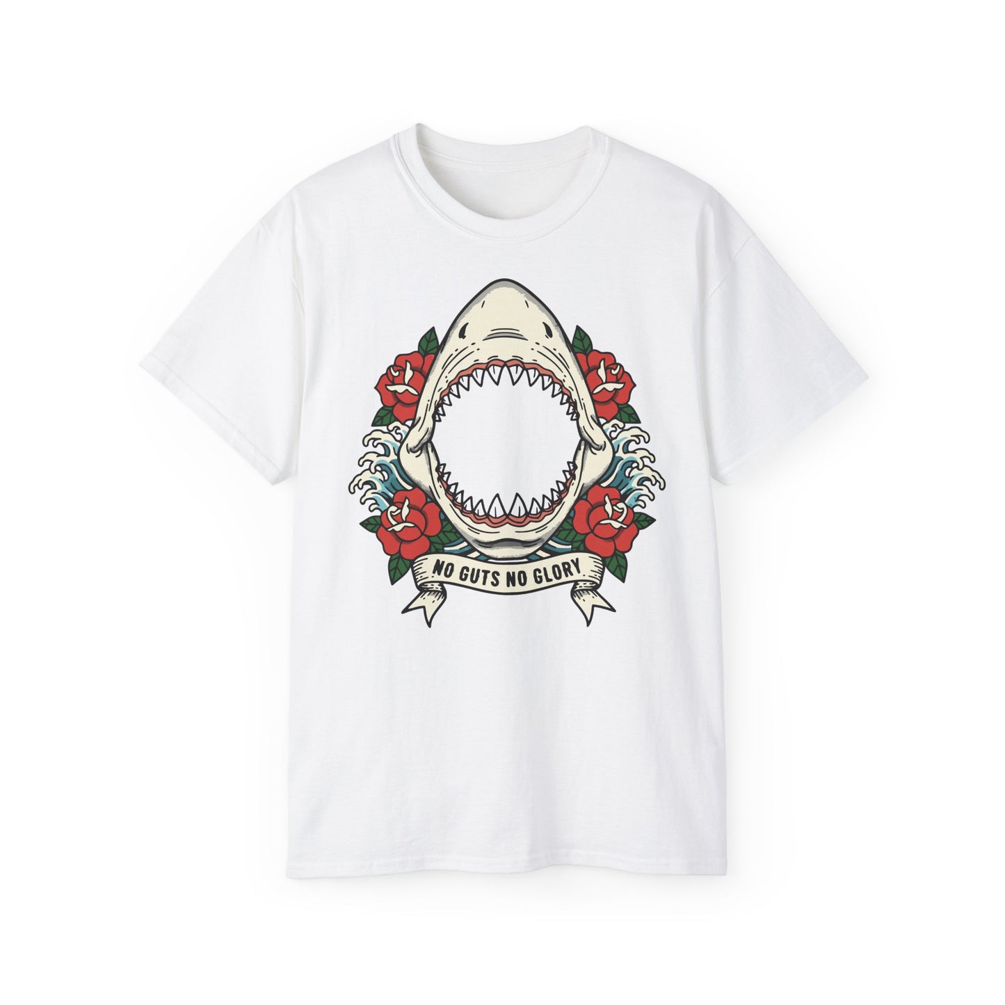 No Guts No Glory Old School Shark Jaw - Unisex T-shirt