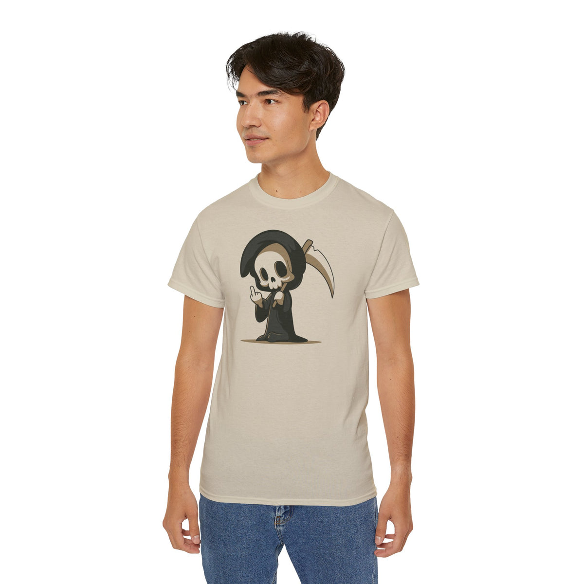 Faucheuse Chibi & Doigt d'Honneur - T-shirt unisexe