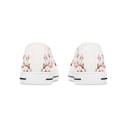 Sakura - WOMEN'S low-top sneakers (black or white)