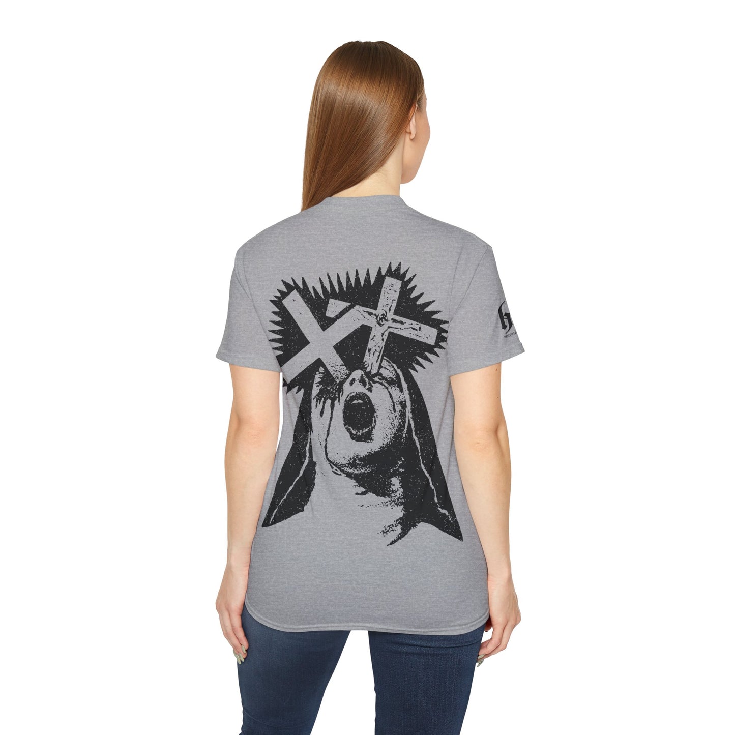 Screaming Nun Graphisme Horror Underground - T-shirt unisexe