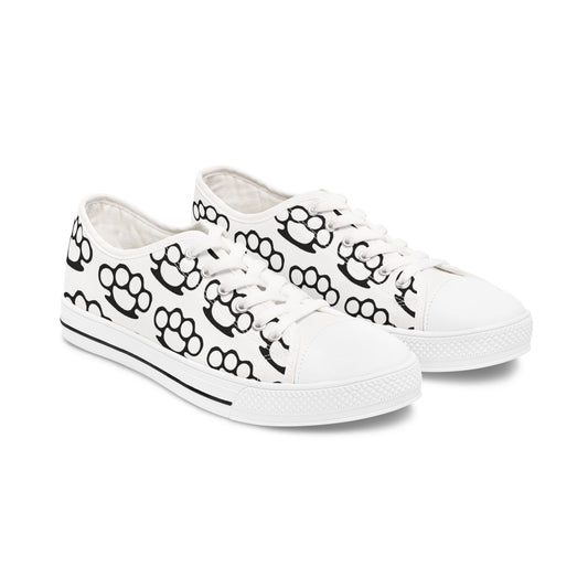 Knuckle Duster - WOMEN'S low-top sneakers (black or white)