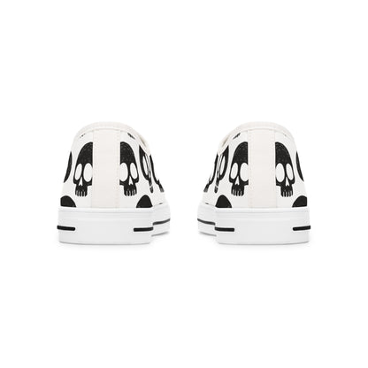 Skull Pattern - Baskets basses FEMME (noir ou blanc)
