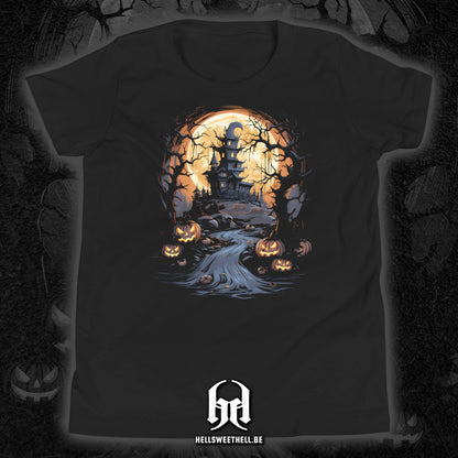 Château hanté Halloween - T-shirt unisexe enfants et adolescents