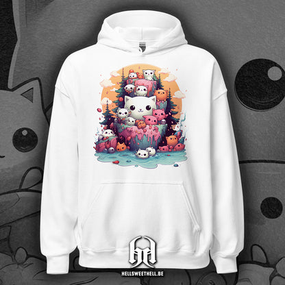 Chats Kawaii - Sweat à capuche hoodie