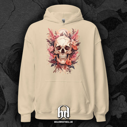 Floral Skeleton v1 - Hooded Sweatshirt Hoodie