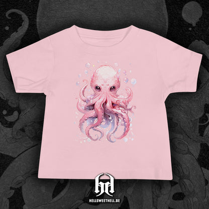 Mignonne petite pieuvre colorée - T-shirt bébés et enfants