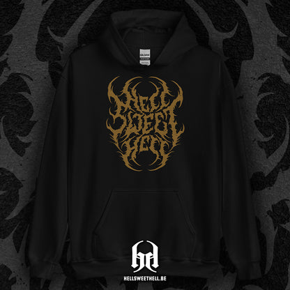 Hell Sweet Hell Logo Brown - Unisex Hooded Sweatshirt Hoodie