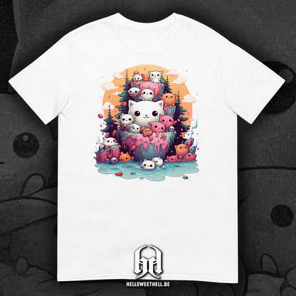 Chats Kawaii - T-shirt unisexe