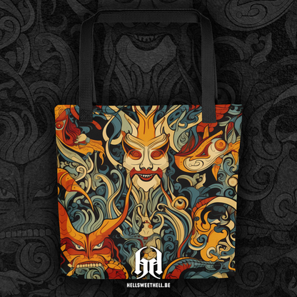 Motif psychédélique créatures fantastiques v5 - Sac fourre-tout Tote bag