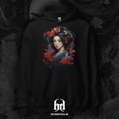 Geisha Japan v2 - Hooded Sweatshirt Hoodie