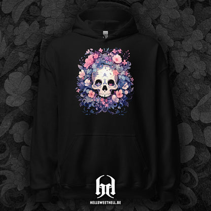 Floral Skeleton v2 - Hooded Sweatshirt Hoodie
