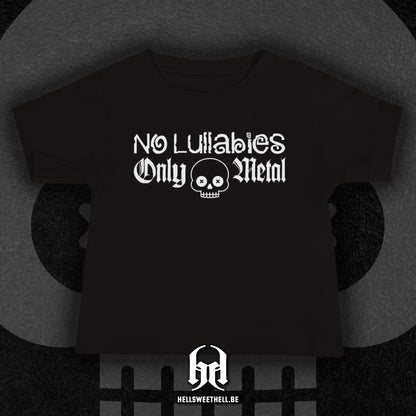 No Lullabies, Only Metal Logo Blanc - T-shirt bébé et enfant