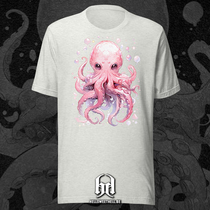 Mignonne petite pieuvre colorée - T-shirt unisexe
