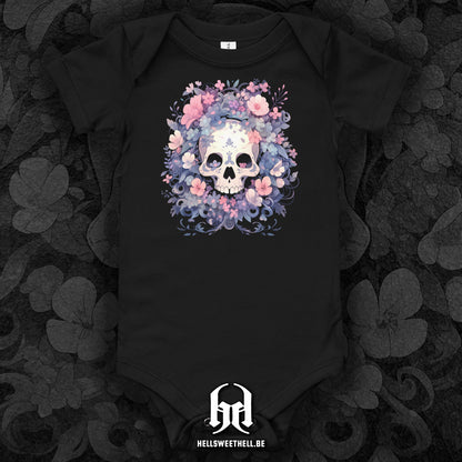 Squelette floral v2 - Body à manches courtes bébé et enfant