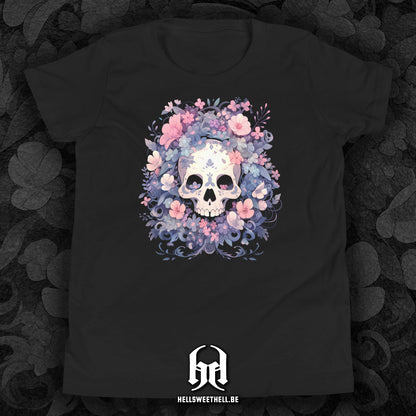 Squelette floral v2 - T-shirt pour enfants et adolescent