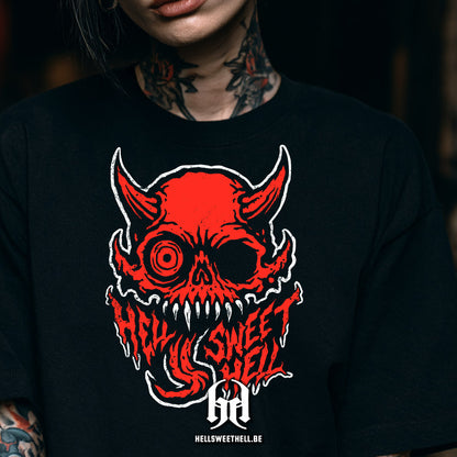 Diable Rouge Psychédélique "Hell Sweet Hell" Skate Art & Horror Punk - T-shirt unisexe