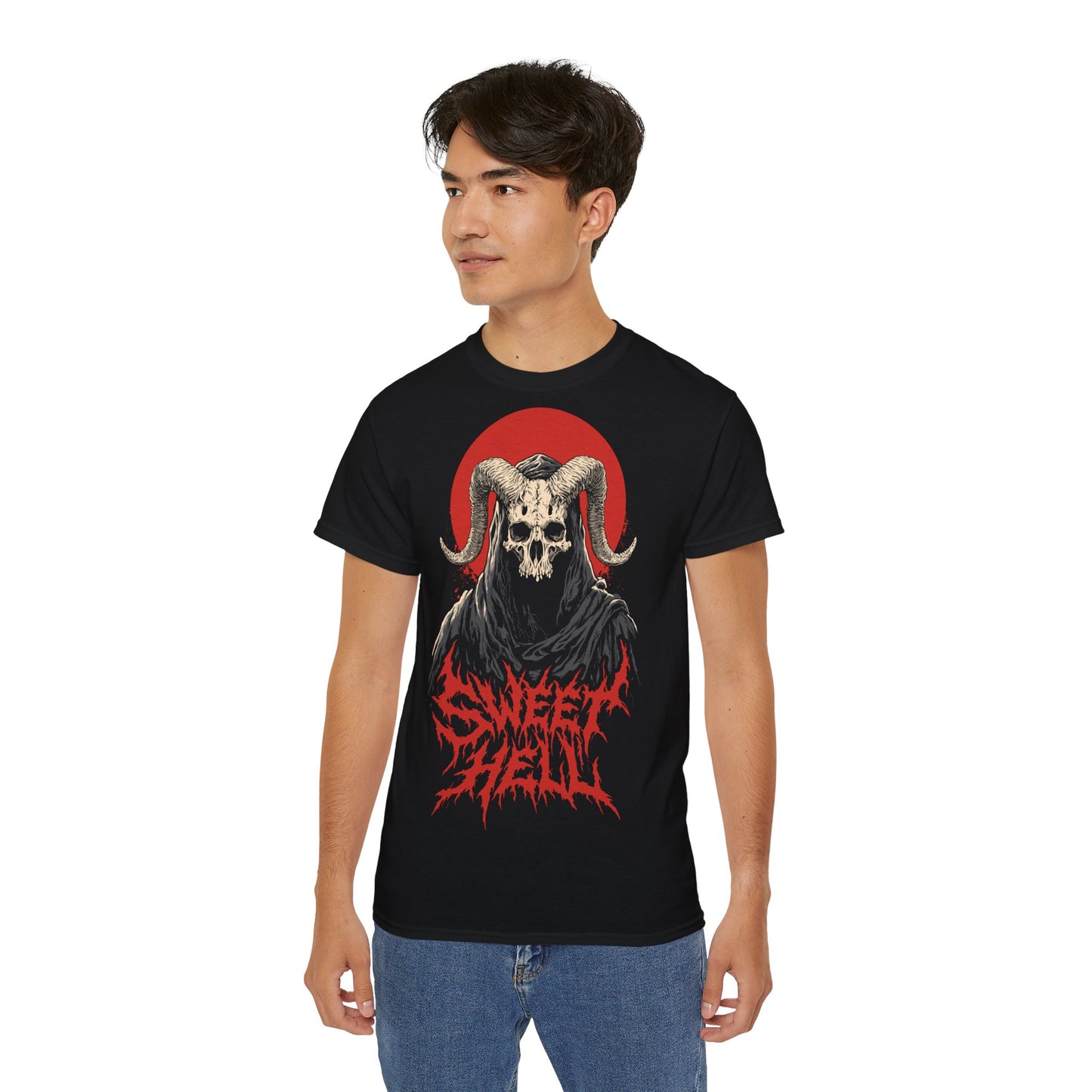 Infernal Priest & Red Moon Dark Art Underground - Unisex T-shirt