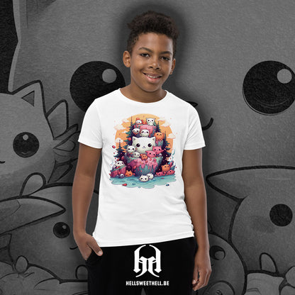 Chats Kawaii - T-shirt unisexe enfants et adolescents