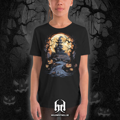 Château hanté Halloween - T-shirt unisexe enfants et adolescents