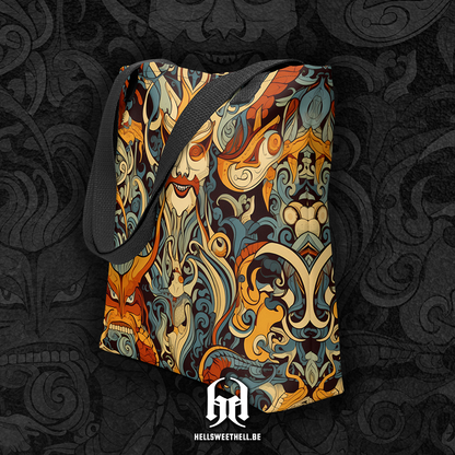 Motif psychédélique créatures fantastiques v5 - Sac fourre-tout Tote bag