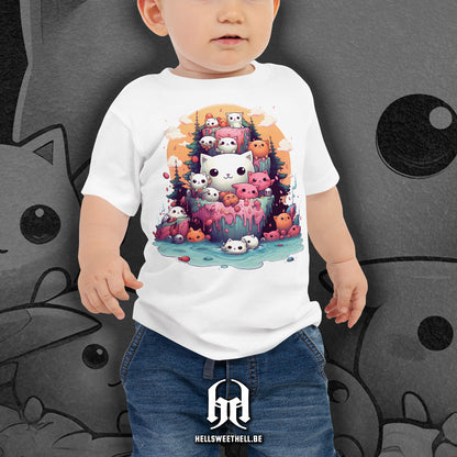 Chats Kawaii - T-shirt bébé et enfants