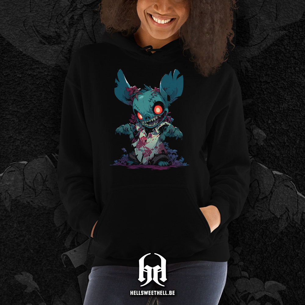 Stitch hooded sweatshirt hot sale