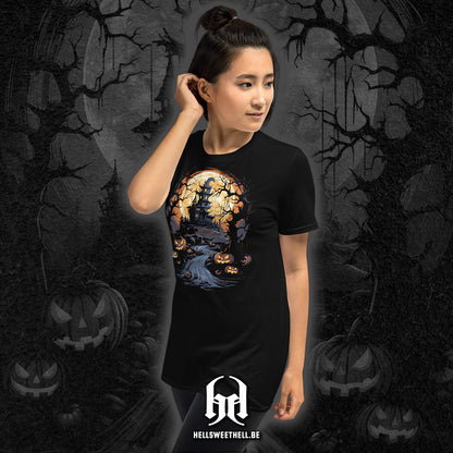 Château hanté Halloween - T-shirt unisexe