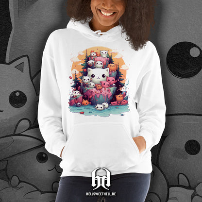 Chats Kawaii - Sweat à capuche hoodie