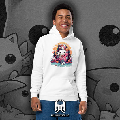 Chats Kawaii - Sweat à capuche hoodie pour enfants et adolescents