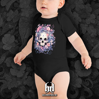 Squelette floral v2 - Body à manches courtes bébé et enfant
