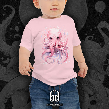Mignonne petite pieuvre colorée - T-shirt bébés et enfants