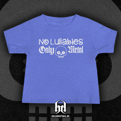 No Lullabies, Only Metal Logo Blanc - T-shirt bébé et enfant