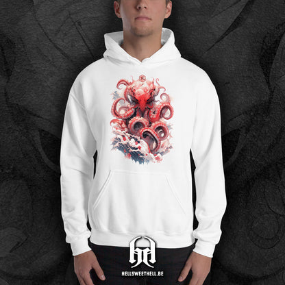 Japanese Octopus - Hooded Sweatshirt Hoodie