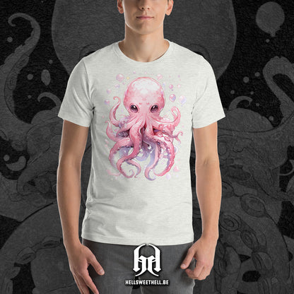 Mignonne petite pieuvre colorée - T-shirt unisexe