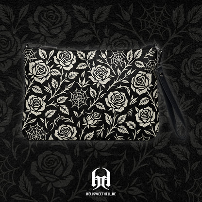 Roses and Spiders - Crossbody Handbag