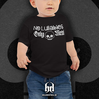 No Lullabies, Only Metal Logo Blanc - T-shirt bébé et enfant