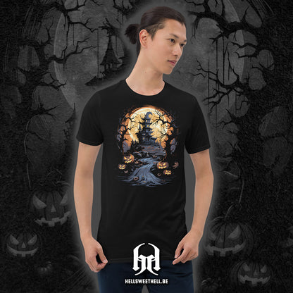 Château hanté Halloween - T-shirt unisexe