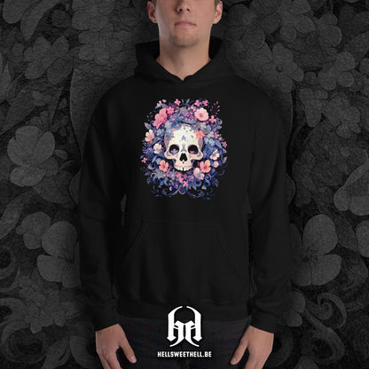 Floral Skeleton v2 - Hooded Sweatshirt Hoodie