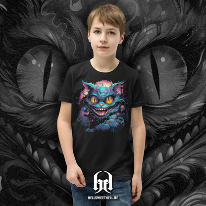 Cheshire Cat Alice aux pays des merveilles - T-shirt unisexe enfants et adolescents