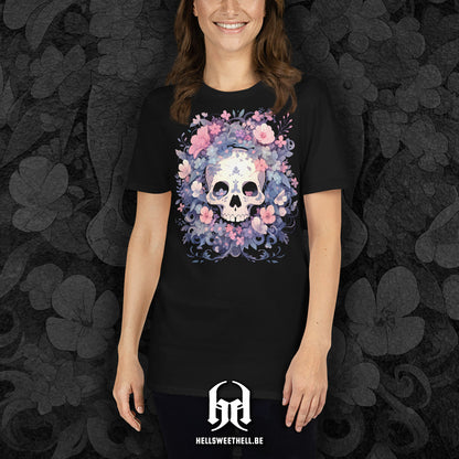 Squelette floral v2 - T-shirt unisexe