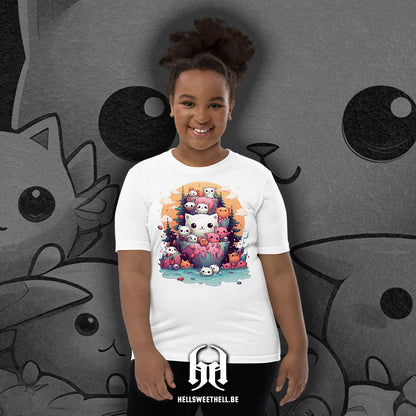 Chats Kawaii - T-shirt unisexe enfants et adolescents